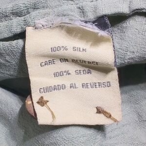 Solitude Light Green XL Silk Hawaiian Shirt